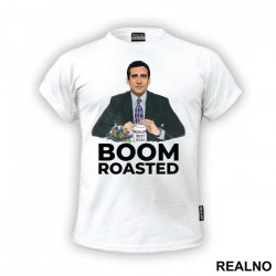 Sitting At The Desk - Boom Roasted - The Office - Majica
