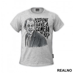 Illustration - Does Anyone Have A Camera Here - The Office - Majica