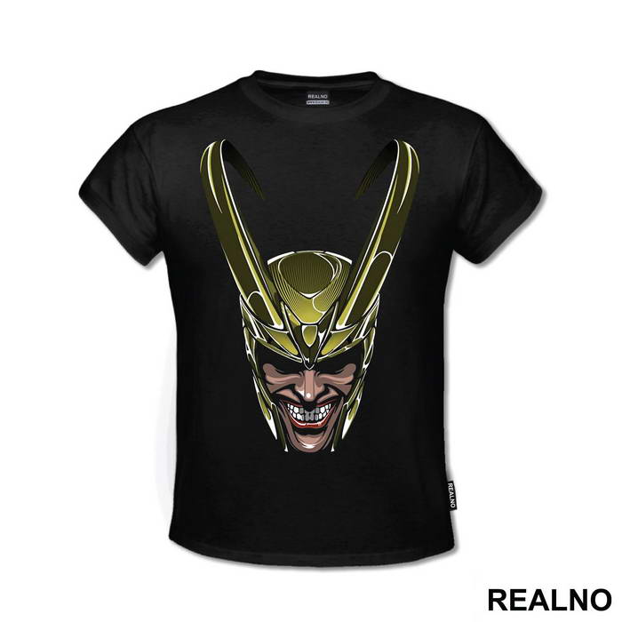 OUTLET - Crna muška majica veličine 2XL - Loki