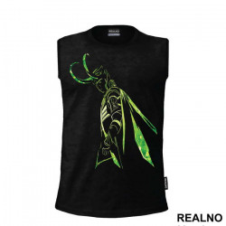 Green Outline - Loki - Avengers - Majica Green Outline - Loki - Avengers - Majica