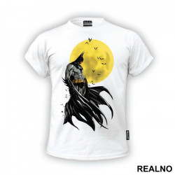 Yellow Moon At Night - Batman - Majica
