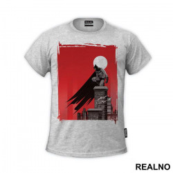 Red Background - Batman - Majica