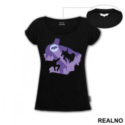 OUTLET - Crna ženska majica veličine XS - Batman