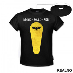 Begins Falls Rises - Batman - Majica