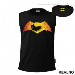 Orange And Yellow Logo - Batman - Majica