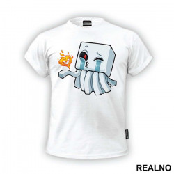 Ghast - Fire Heart - Minecraft - Majica