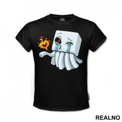 Ghast - Fire Heart - Minecraft - Majica