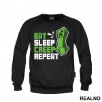 Eat Sleep Creep Repeat - Minecraft - Duks