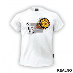 Ghast - Fire Ball - Minecraft - Majica