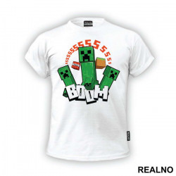 Creepers - SSSSS BOOM - Minecraft - Majica