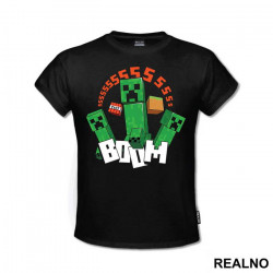 Creepers - SSSSS BOOM - Minecraft - Majica