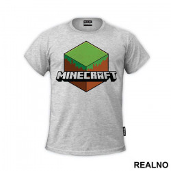 Grass Block Logo - Minecraft - Majica