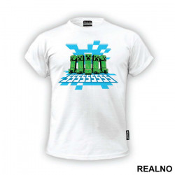 Creepers Walking Together - Minecraft - Majica