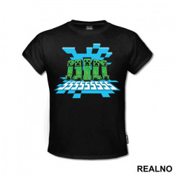 Creepers Walking Together - Minecraft - Majica
