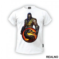 Scorpion And Logo - Mortal Kombat - Majica Scorpion And Logo - Mortal Kombat - Majica