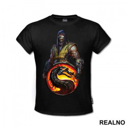 Scorpion And Logo - Mortal Kombat - Majica Scorpion And Logo - Mortal Kombat - Majica