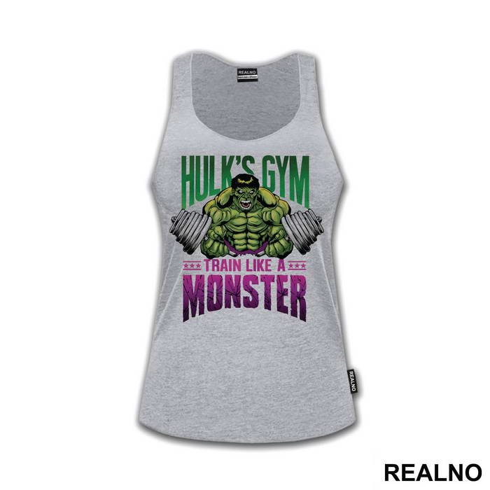 Hulk's Gym - Train Like A Monster - Hulk - Avengers - Majica