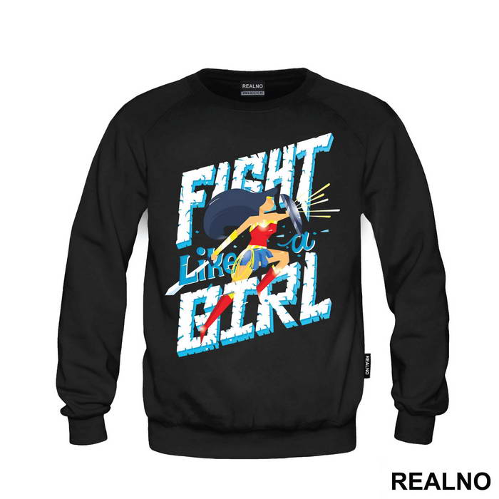 Fight Like A Girl - Jumping - Wonder Woman - Duks