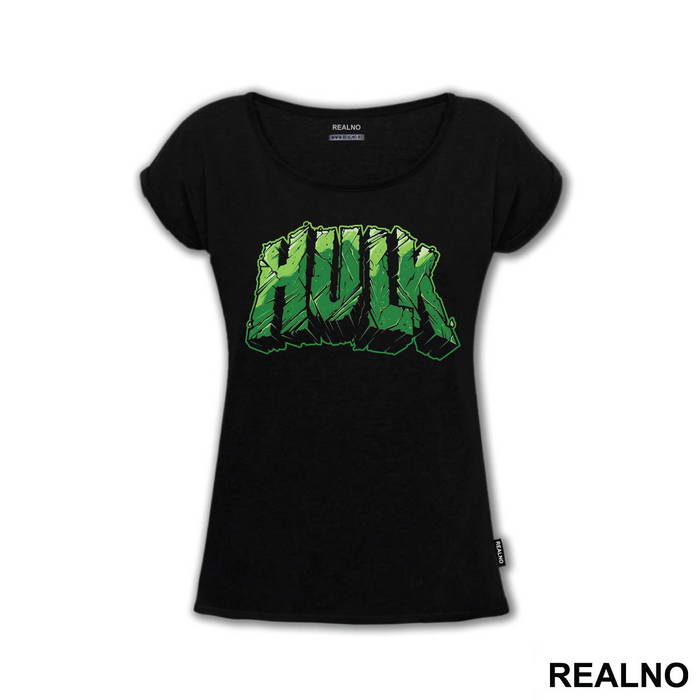 Green Text Logo - Hulk - Avengers - Majica
