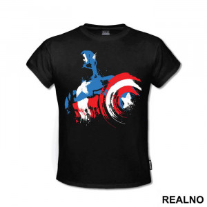 Color Splash - Captain America - Avengers - Majica Color Splash - Captain America - Avengers - Majica