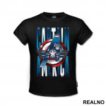 Shield And Logo - Captain America - Avengers - Majica