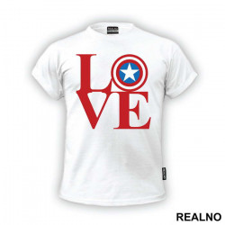 Love - Captain America - Avengers - Majica Love - Captain America - Avengers - Majica