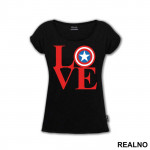 Love - Captain America - Avengers - Majica