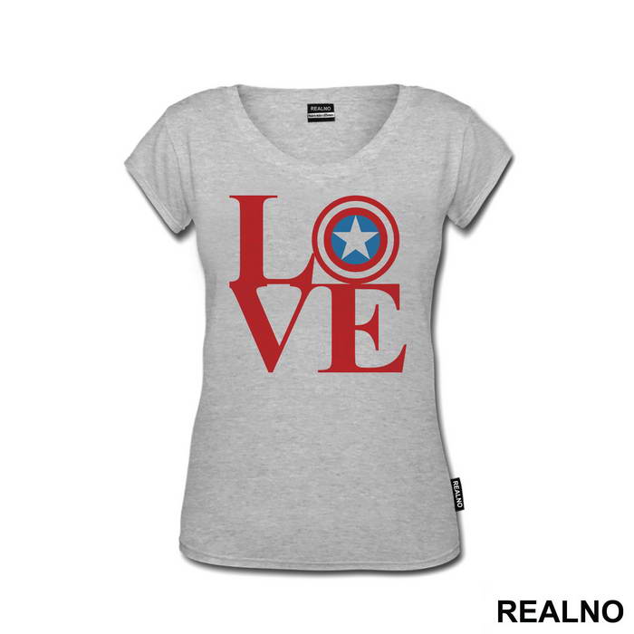 Love - Captain America - Avengers - Majica