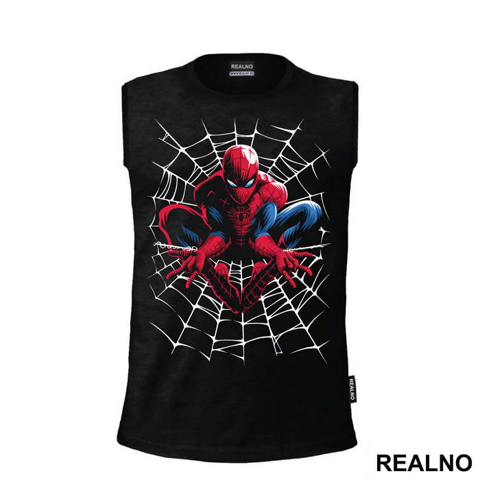 In The Spider Web - SpiderMan - Avengers - Majica