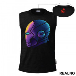 Retro Light  - Side Profile - Iron Man - Avengers - Majica Retro Light  - Side Profile - Iron Man - Avengers - Majica