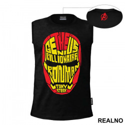 The Genius Billionaire - Iron Man - Avengers - Majica The Genius Billionaire - Iron Man - Avengers - Majica