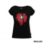 Ripped Shirt - Chest Logo - SpiderMan - Avengers - Majica