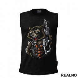 Half Portrait - Rocker Racoon - Guardians Of The Galaxy - Majica