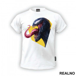 Yellow Background - Venom - Majica