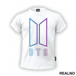 Colorful Logo Outline - BTS - Bangtan Boys - Muzika - Majica Colorful Logo Outline - BTS - Bangtan Boys - Muzika - Majica