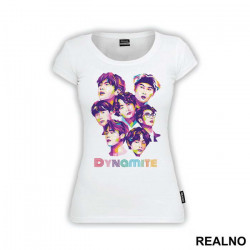 Group Polygonal Art - Dynamite - BTS - Bangtan Boys - Muzika - Majica Group Polygonal Art - Dynamite - BTS - Bangtan Boys - Muzika - Majica