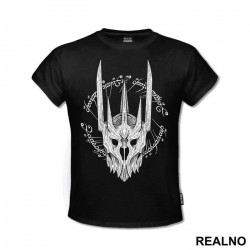 White Sauron Helmet - Lord Of The Rings - LOTR - Majica White Sauron Helmet - Lord Of The Rings - LOTR - Majica