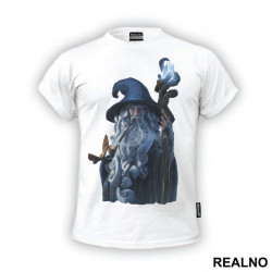 Gandalf With A Glowing Staff - Lord Of The Rings - LOTR - Majica Gandalf With A Glowing Staff - Lord Of The Rings - LOTR - Majica