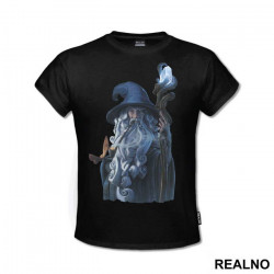 Gandalf With A Glowing Staff - Lord Of The Rings - LOTR - Majica Gandalf With A Glowing Staff - Lord Of The Rings - LOTR - Majica