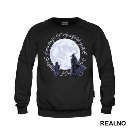 Bilbo Baggins And Gandalf Infront Of The Moon - Lord Of The Rings - LOTR - Duks Bilbo Baggins And Gandalf Infront Of The Moon - Lord Of The Rings - LOTR - Duks