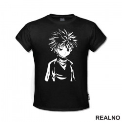 Killua - White Portrait - Hunter x Hunter - Majica Killua - White Portrait - Hunter x Hunter - Majica