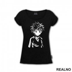 Killua - White Portrait - Hunter x Hunter - Majica Killua - White Portrait - Hunter x Hunter - Majica
