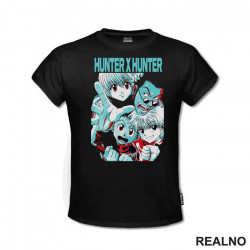 Killua, Gon Freecss, Leorio And Kurapika - Hunter x Hunter - Majica Killua, Gon Freecss, Leorio And Kurapika - Hunter x Hunter - Majica