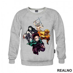 Tanjiro, Nezuko, Inosuke And Zenitsu - Travelling Companions - Demon Slayer - Duks Tanjiro, Nezuko, Inosuke And Zenitsu - Travelling Companions - Demon Slayer - Duks
