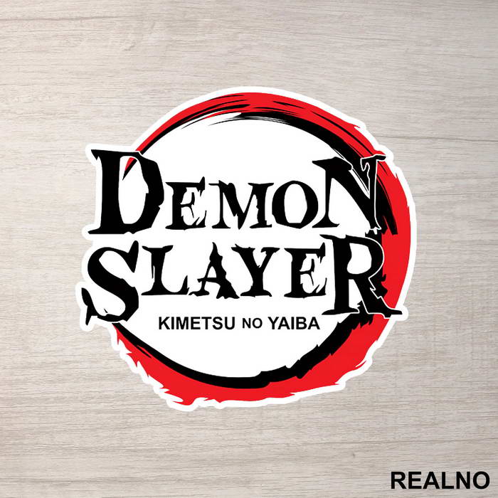 Logo - Kimetsu no Yaiba - Demon Slayer - Nalepnica