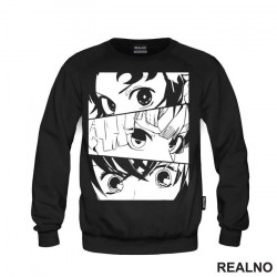 Eyes - Tanjiro, Nezuko And Zenitsu - Demon Slayer - Duks Eyes - Tanjiro, Nezuko And Zenitsu - Demon Slayer - Duks