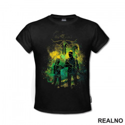 Ellie And Joel - Colors Splash - The Last Of Us - Majica