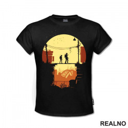 Ellie And Joel - Crossing Bridge - The Last Of Us - Majica