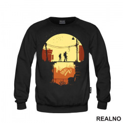 Ellie And Joel - Crossing Bridge - The Last Of Us - Duks