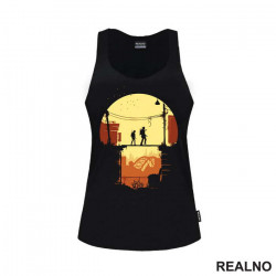 Ellie And Joel - Crossing Bridge - The Last Of Us - Majica